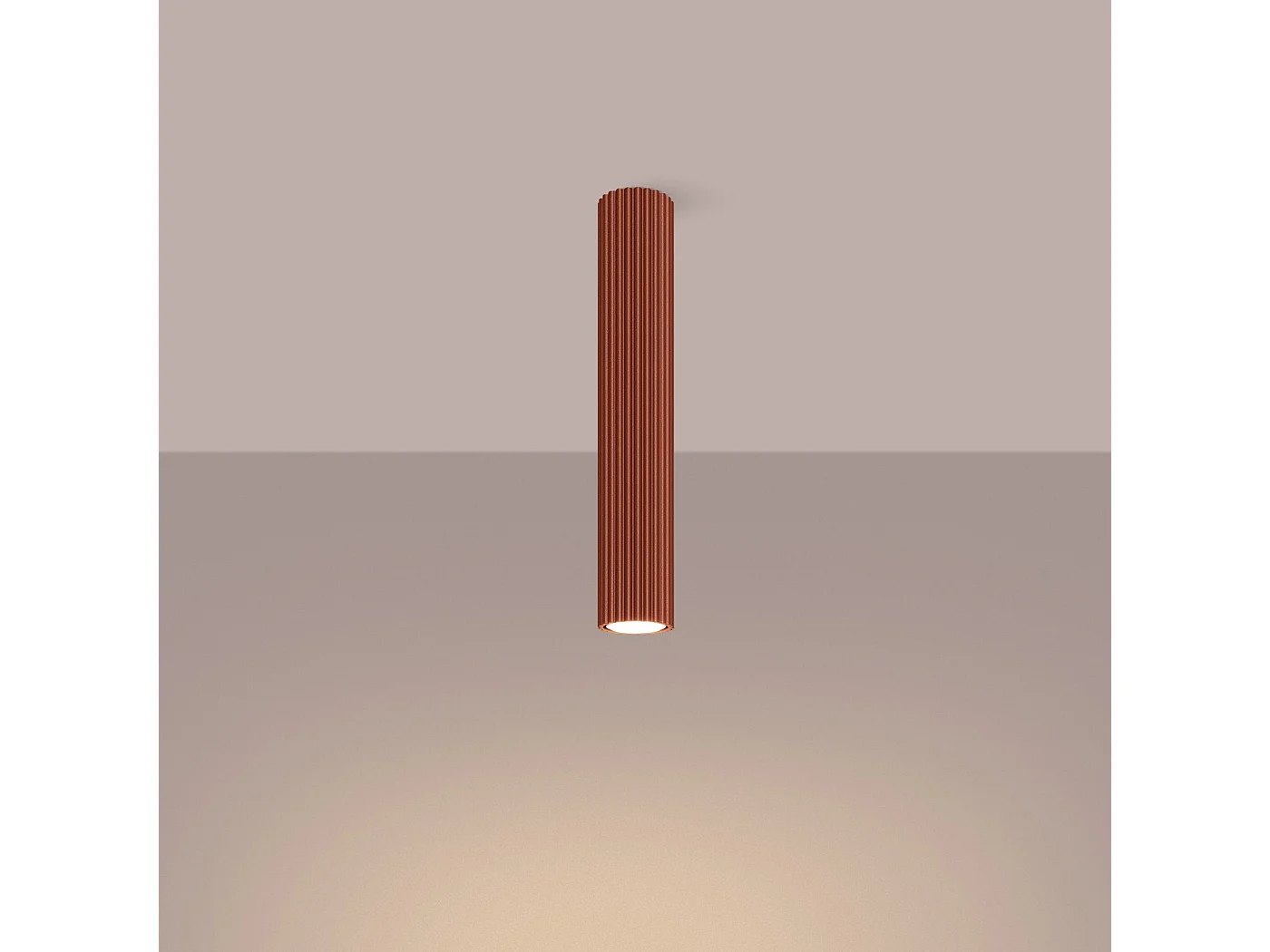 Plafonnier Onyx 40 rouge ocre