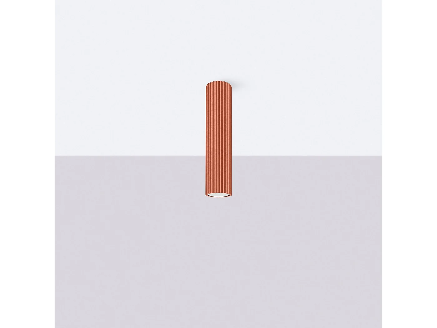 Plafonnier Onyx 30 rouge ocre