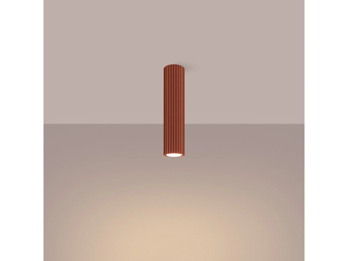 Plafonnier Onyx 30 rouge ocre