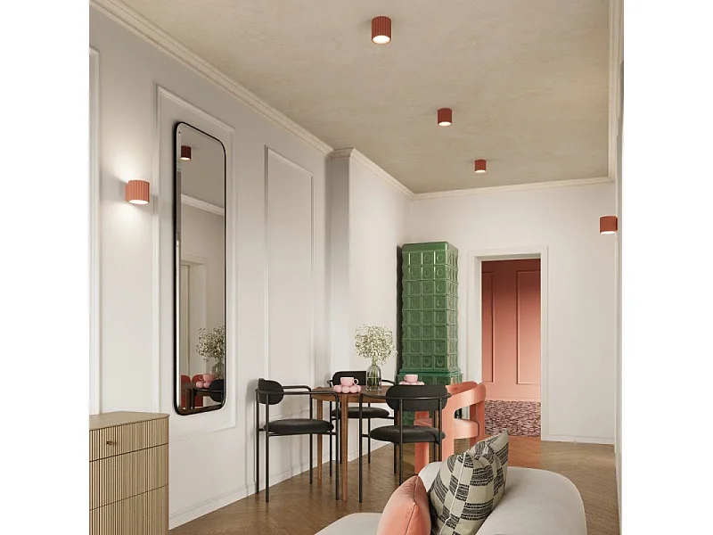 Plafonnier Aurélis 2 peach GU10