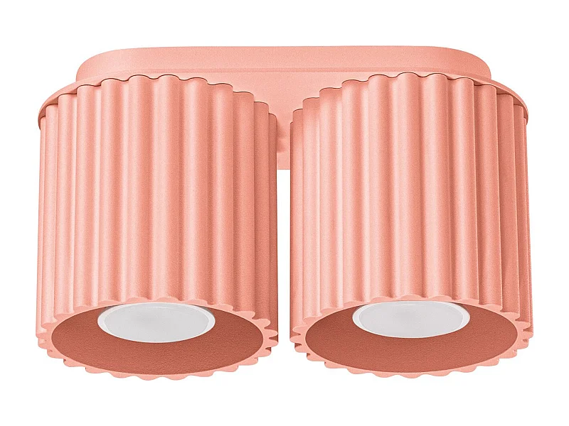 Plafonnier Aurélis 2 peach GU10