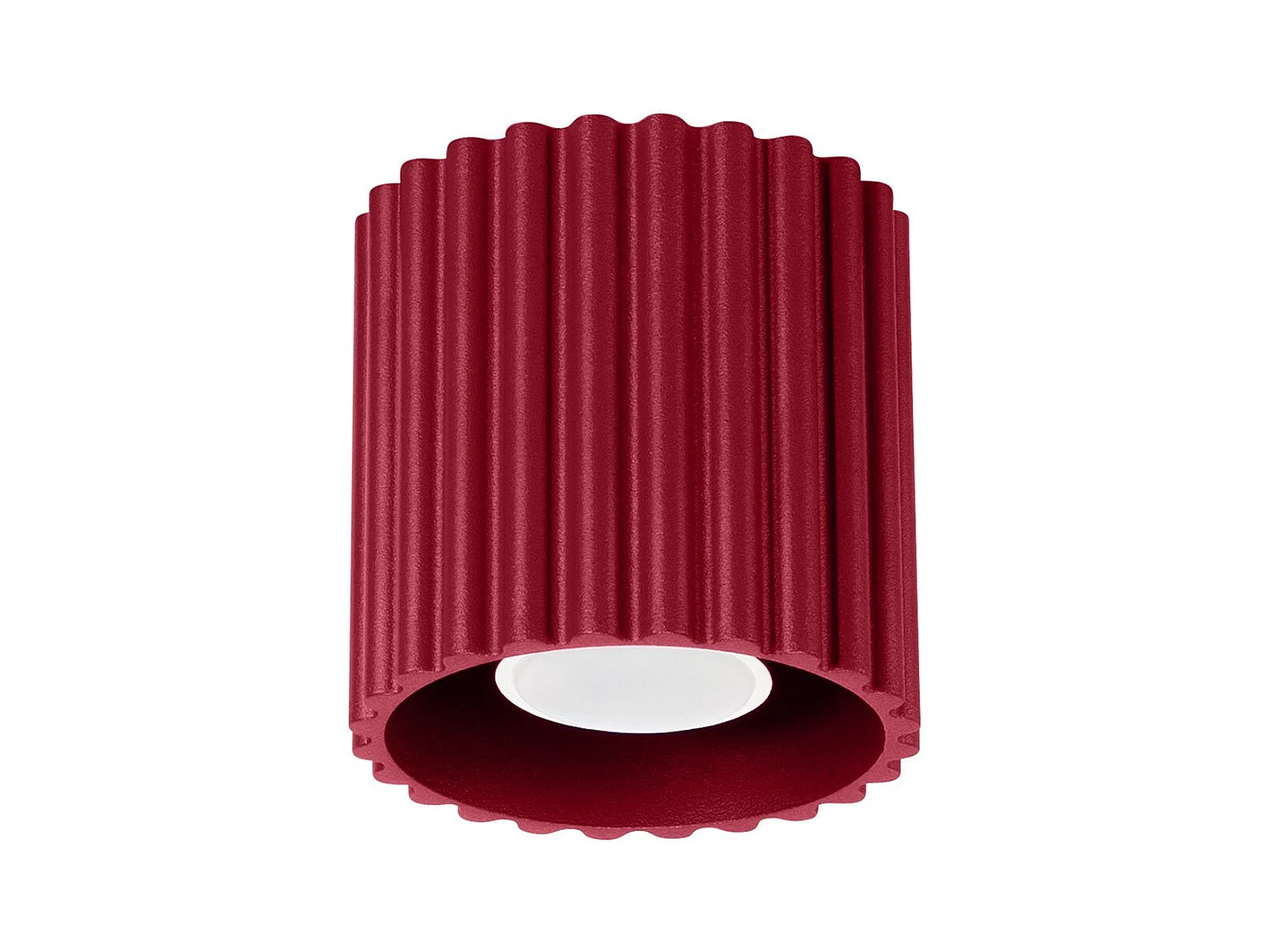 Plafonnier Aurélis 1 bordeaux GU10