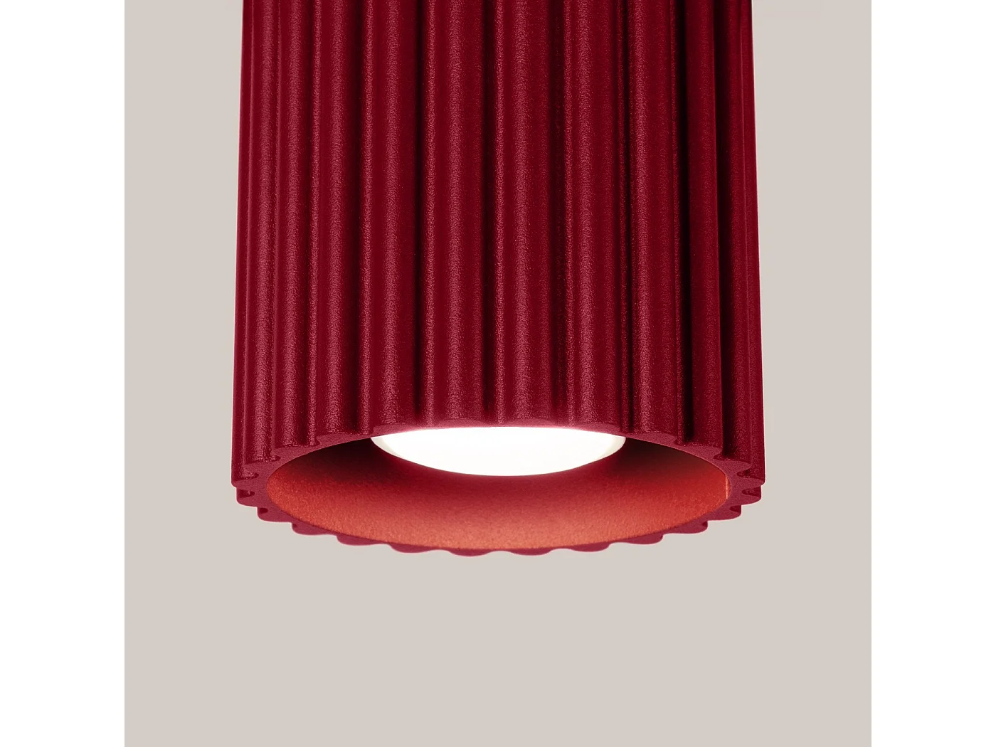 Plafonnier Aurélis 1 bordeaux GU10