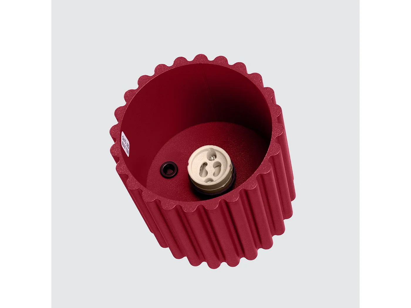 Plafonnier Aurélis 1 bordeaux GU10