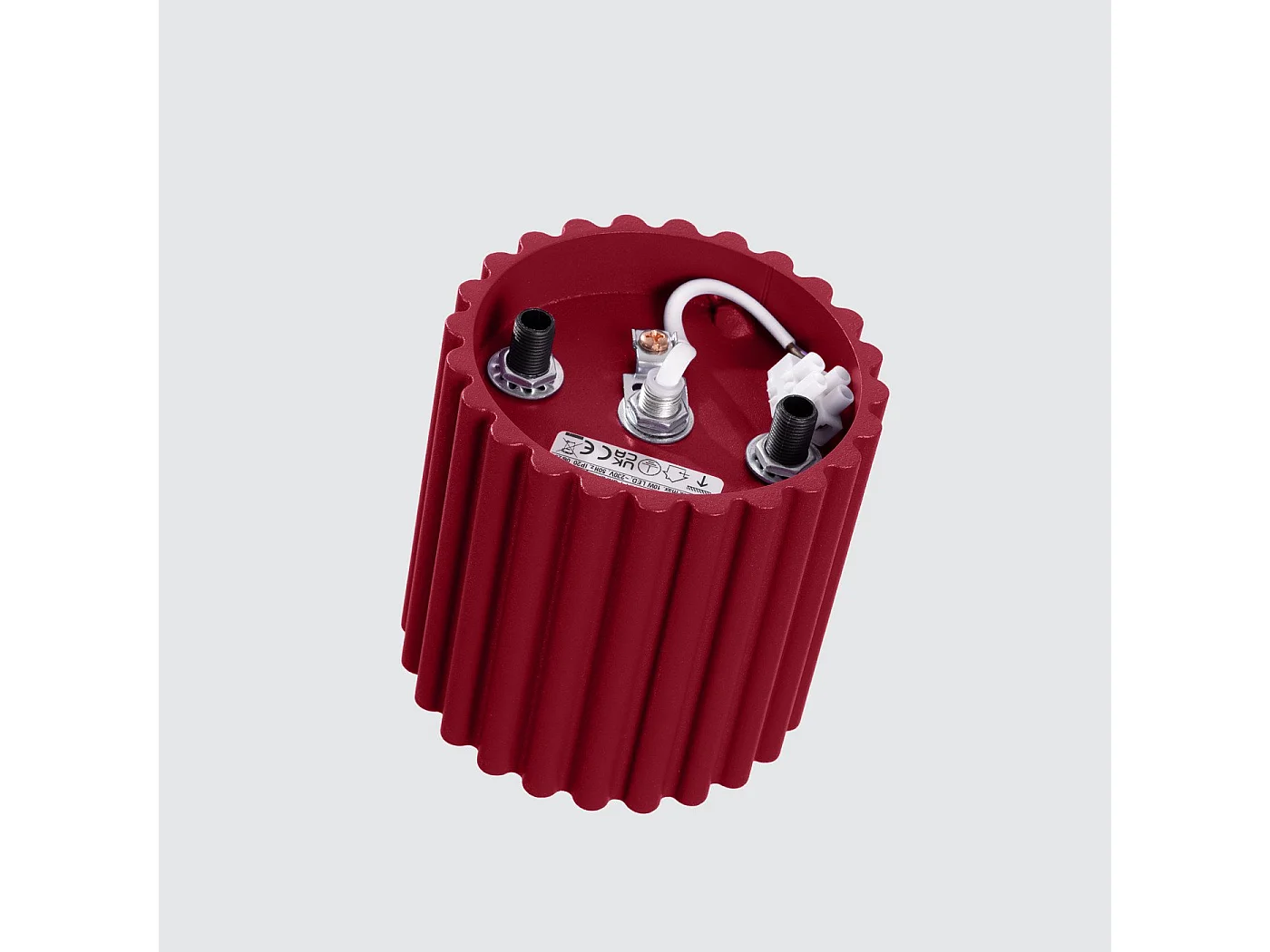 Plafonnier Aurélis 1 bordeaux GU10