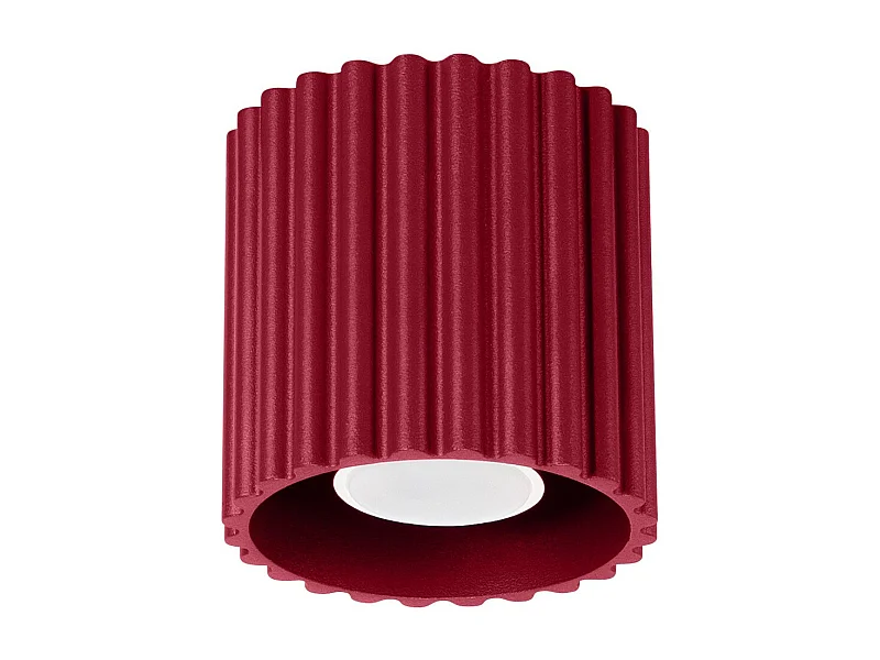 Plafonnier Aurélis 1 bordeaux GU10