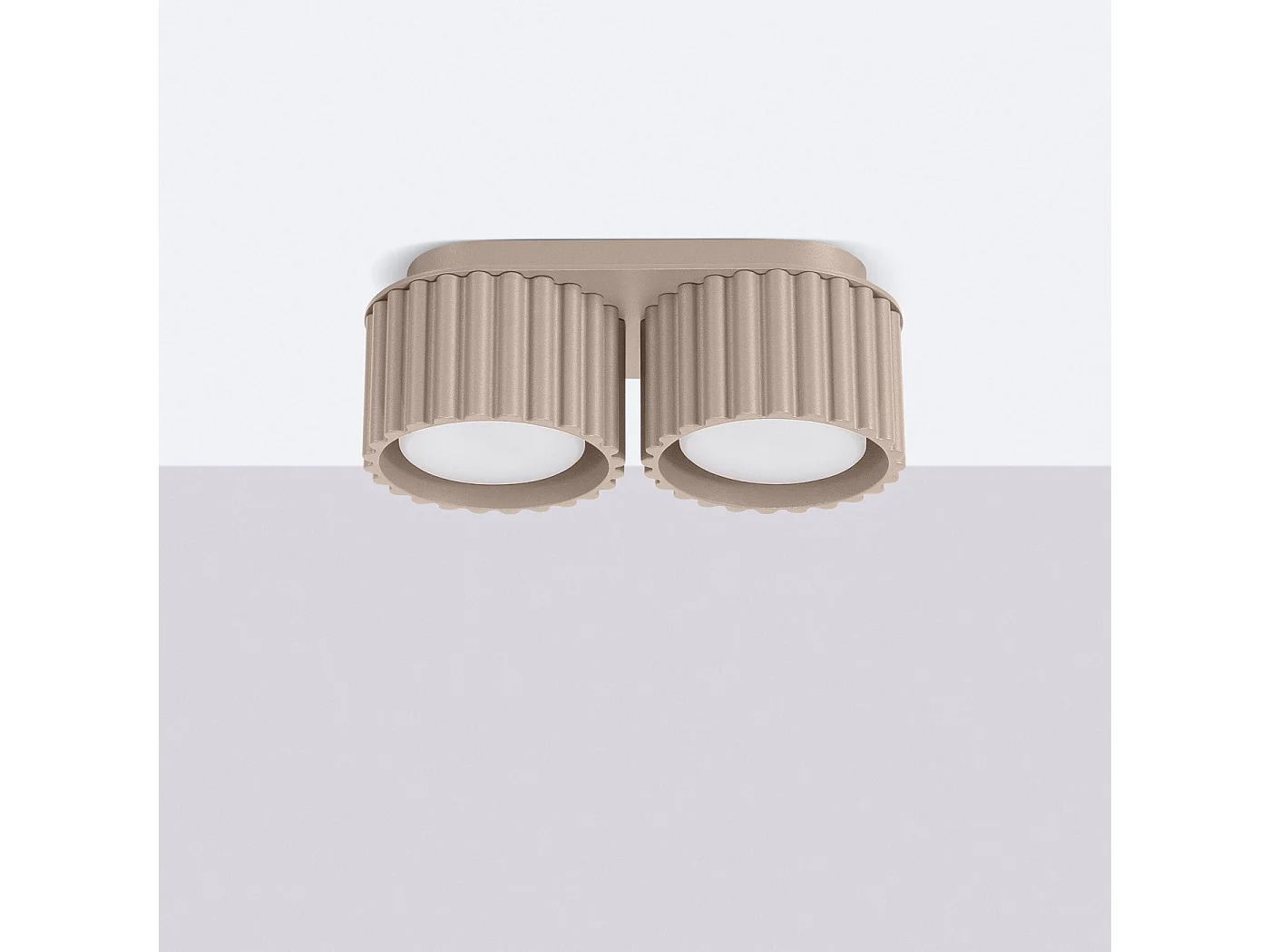Plafonnier Aurélis 2 taupe Gx53