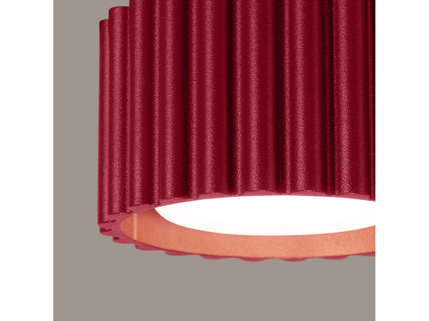 Plafonnier Aurélis 1 bordeaux Gx53