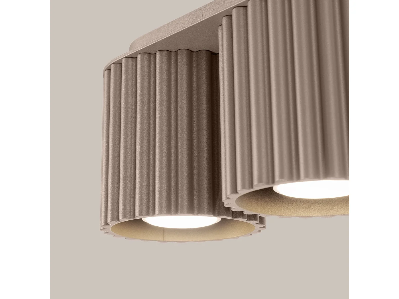 Plafonnier Aurélis 2 taupe GU10