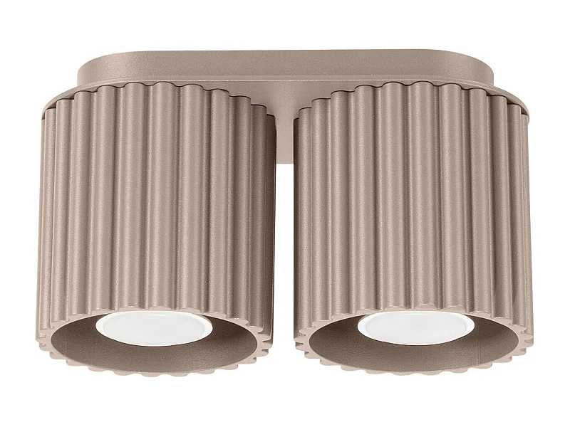 Plafonnier Aurélis 2 taupe GU10
