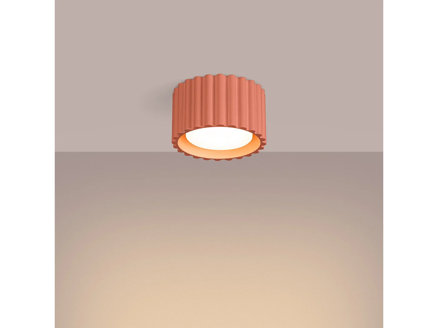 Plafonnier Aurélis 1 peach Gx53