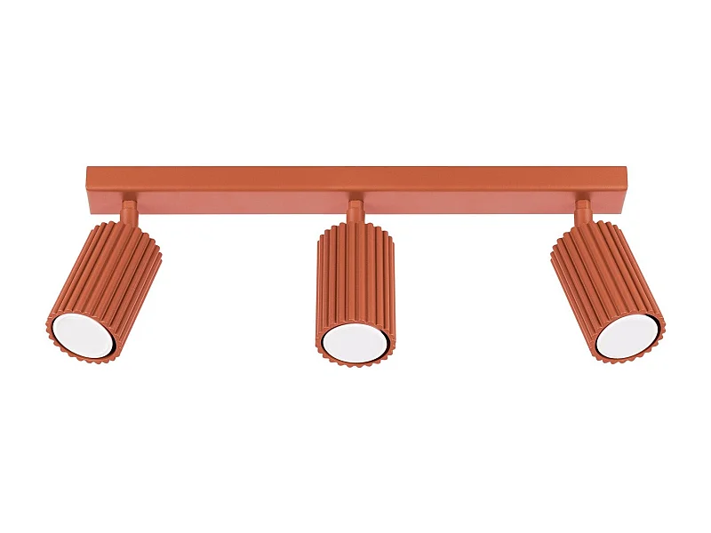 Plafonnier Onyx 3L rouge ocre