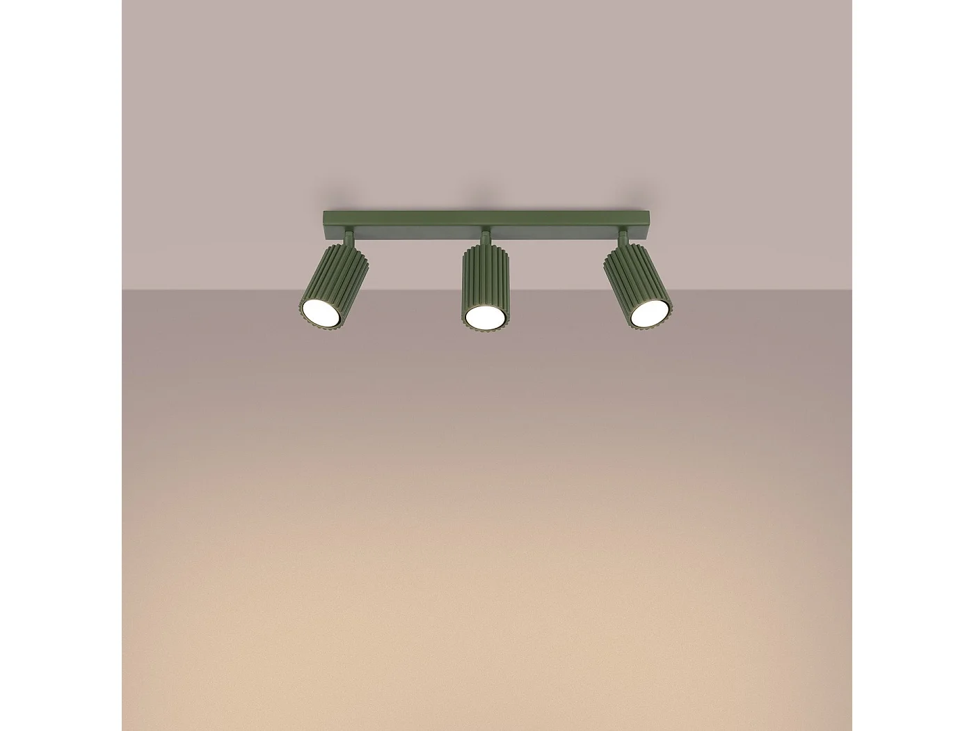 Plafonnier Onyx 3L vert olive