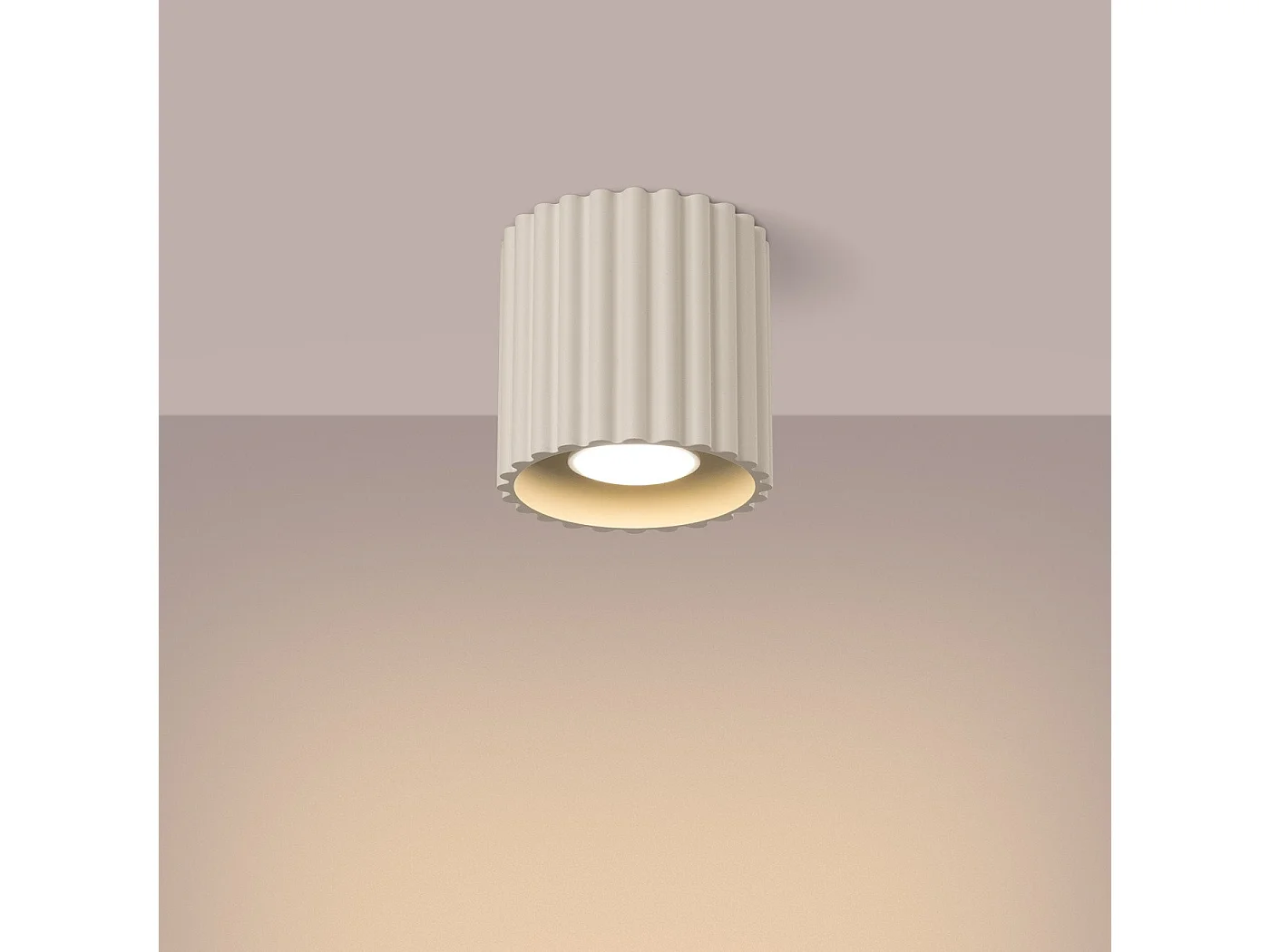 Plafonnier Aurélis 1 beige GU10