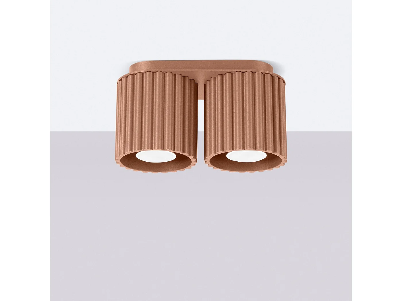 Plafonnier Aurélis 2 moka GU10