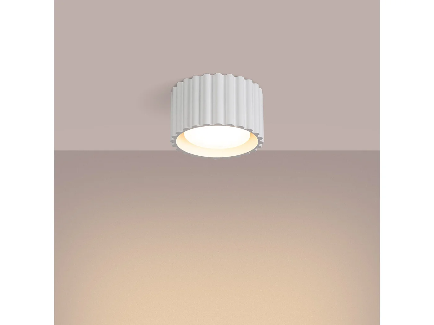 Plafonnier Aurélis 1 blanc Gx53