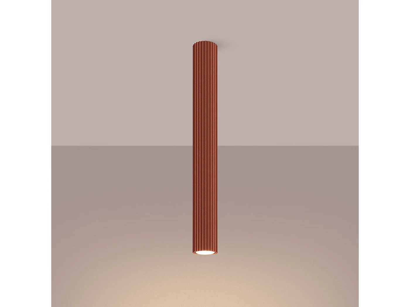 Plafonnier Onyx 60 rouge ocre