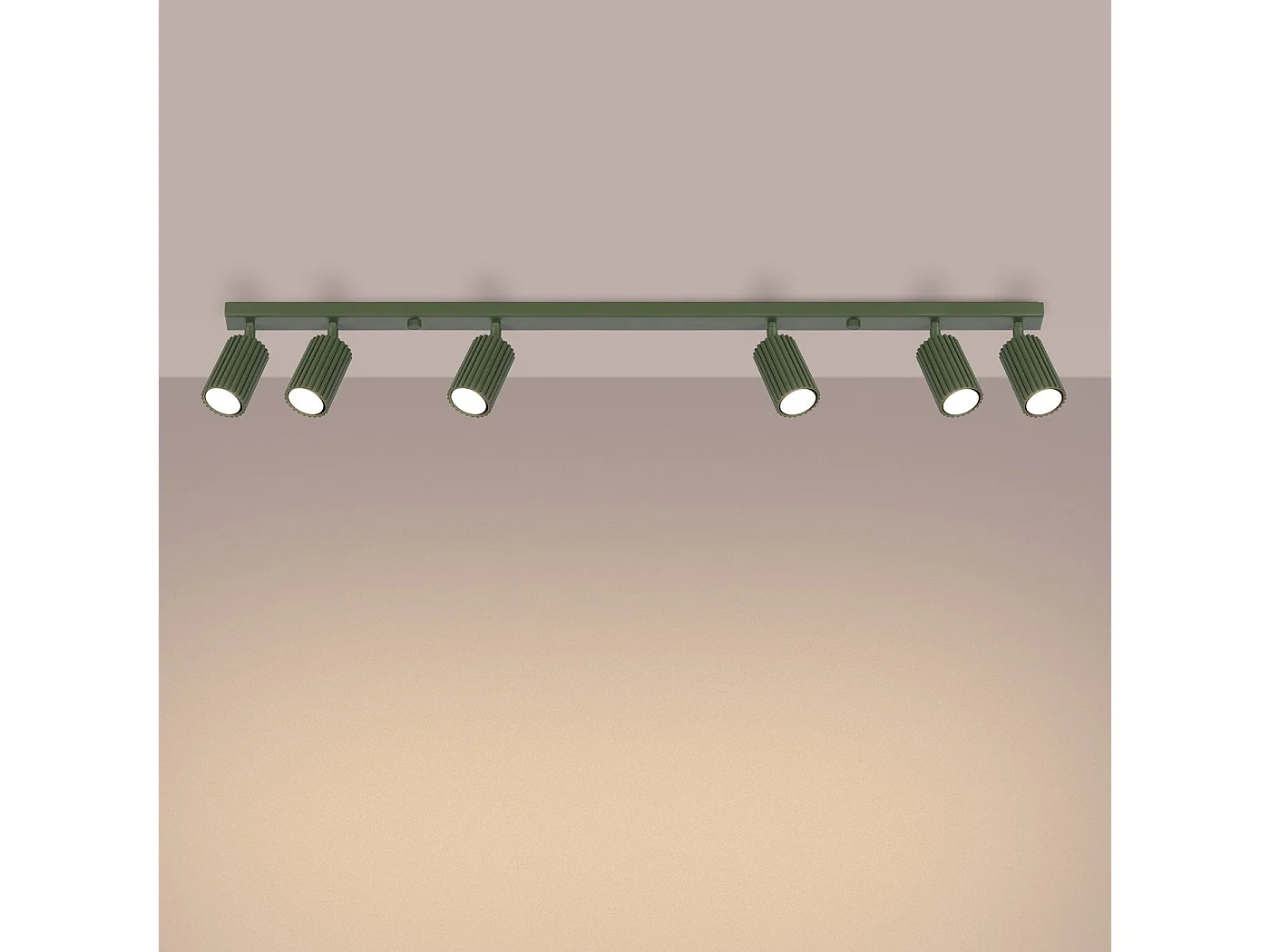 Plafonnier Onyx 6L vert olive