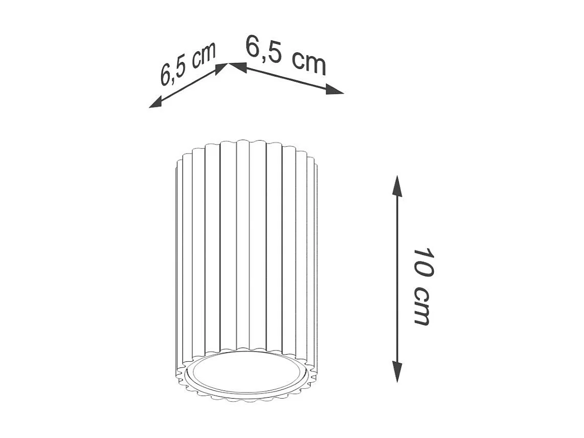Plafonnier Onyx 10 or