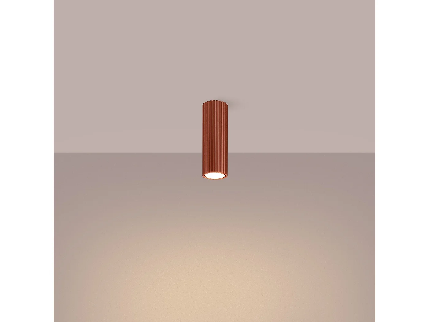 Plafonnier Onyx 20 rouge ocre