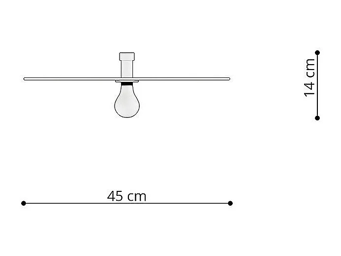 Applique - Plafonnier Aurea 45 noir