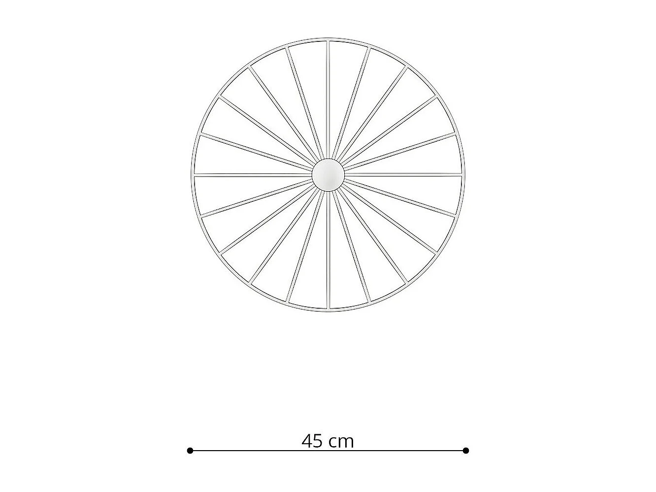 Applique - Plafonnier Aurea 45 noir