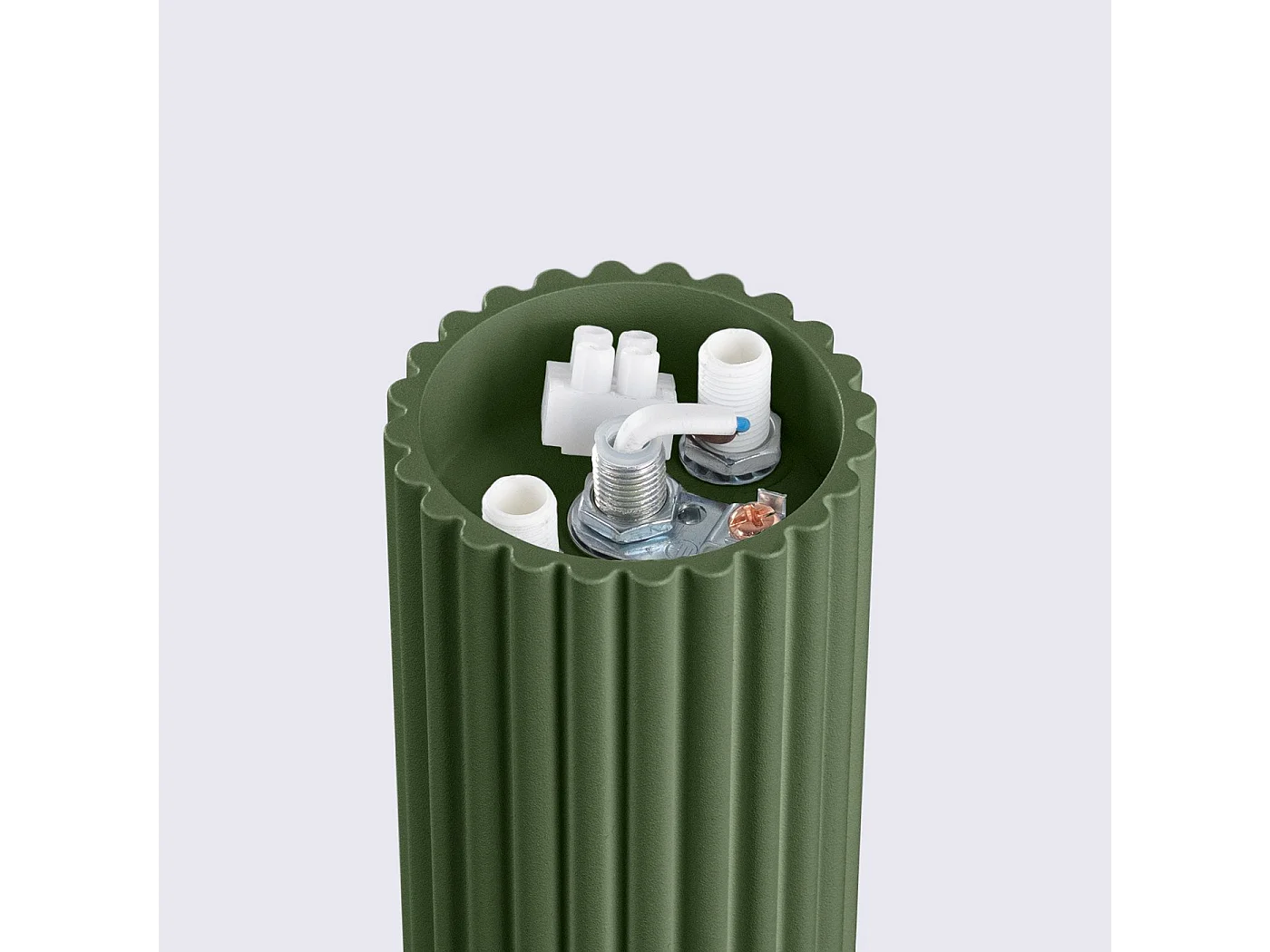 Plafonnier Orbis vert olive IP44