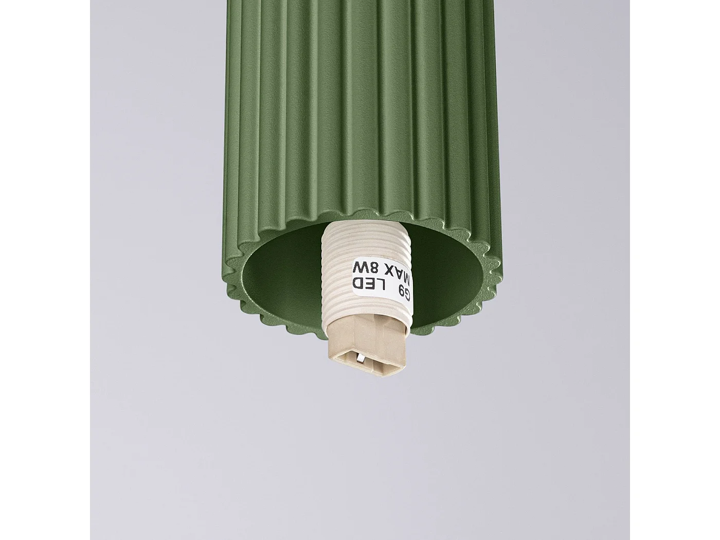 Plafonnier Orbis vert olive IP44