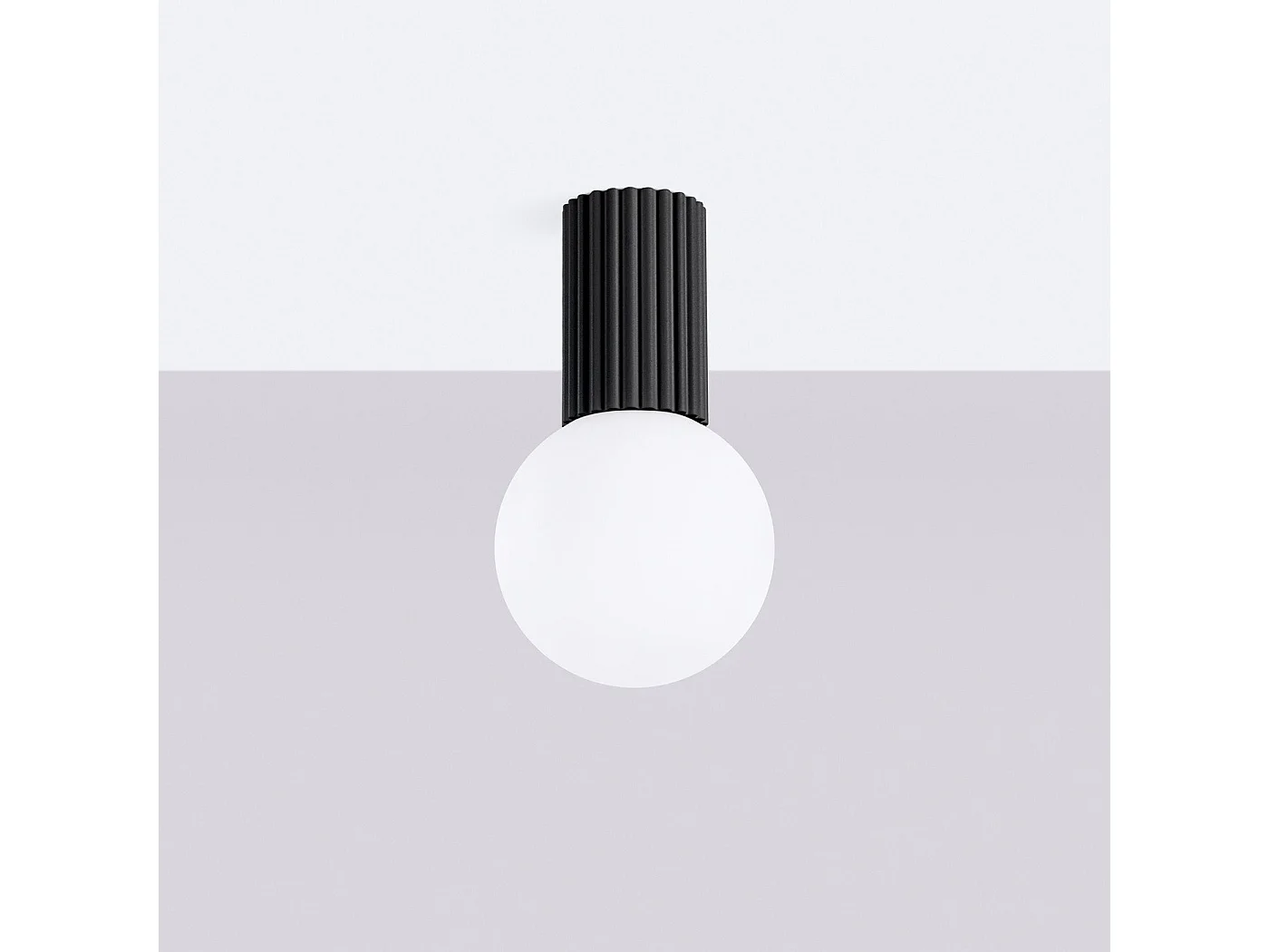 Plafonnier Orbis noir IP44