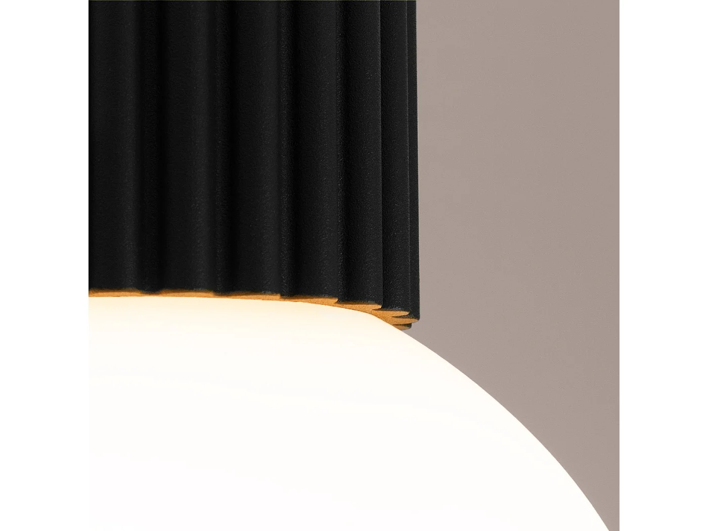 Plafonnier Orbis noir IP44