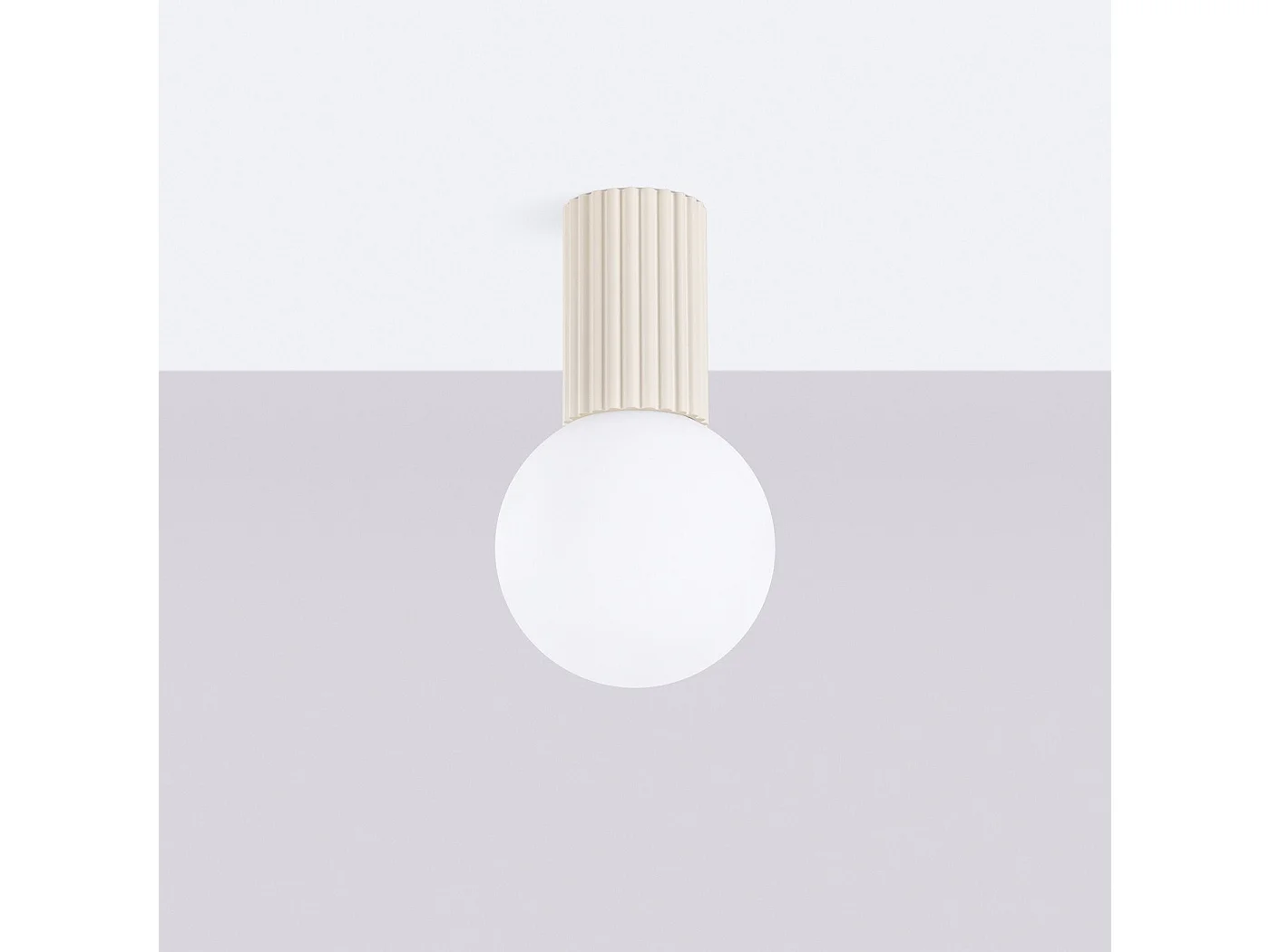 Plafonnier Orbis beige IP44