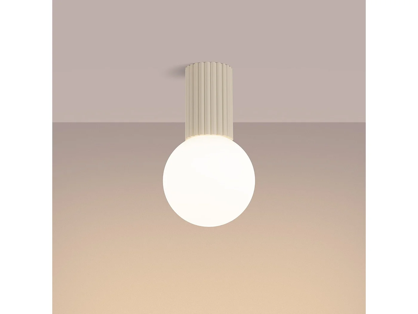 Plafonnier Orbis beige IP44