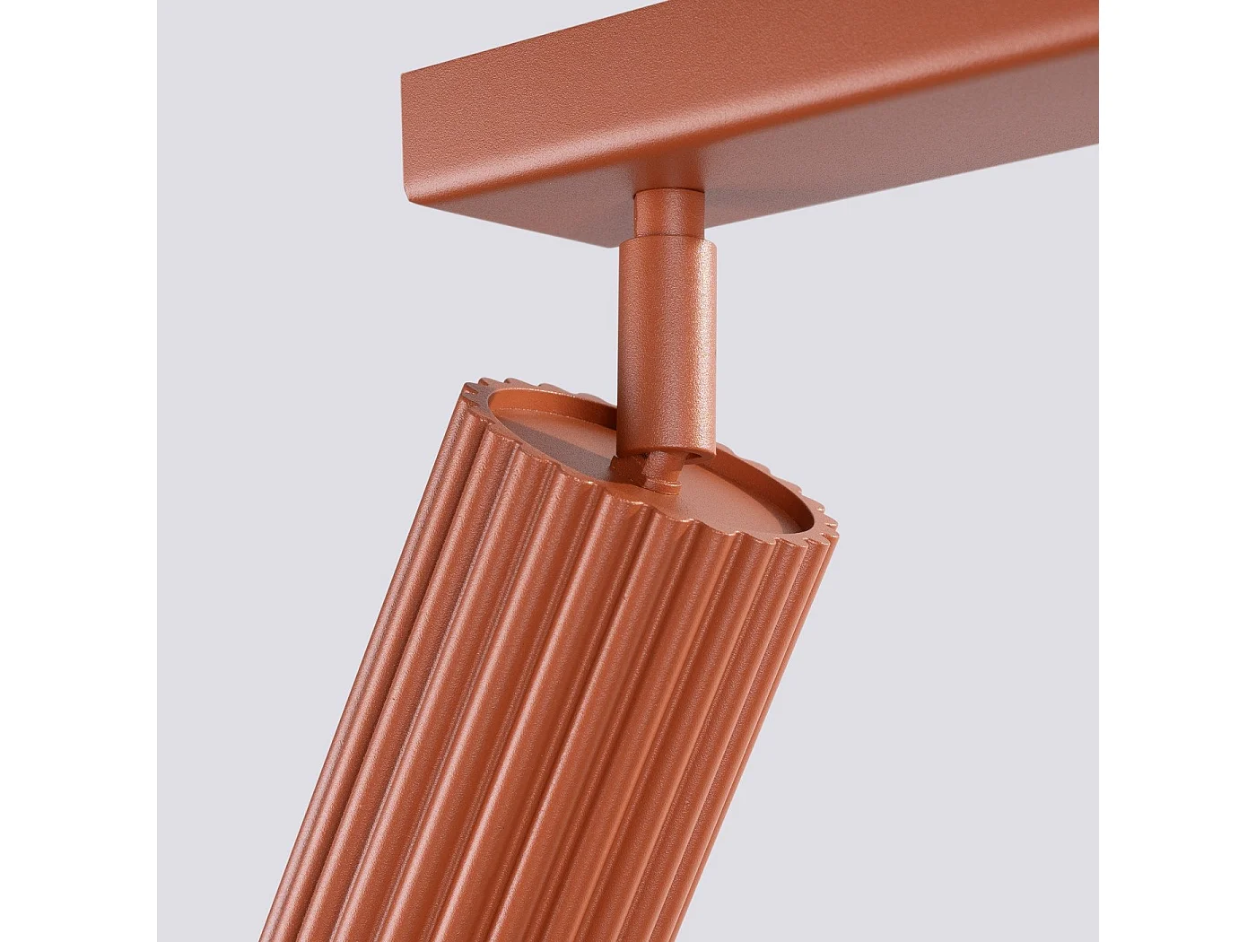 Plafonnier Onyx 2 rouge ocre