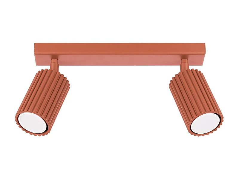 Plafonnier Onyx 2 rouge ocre