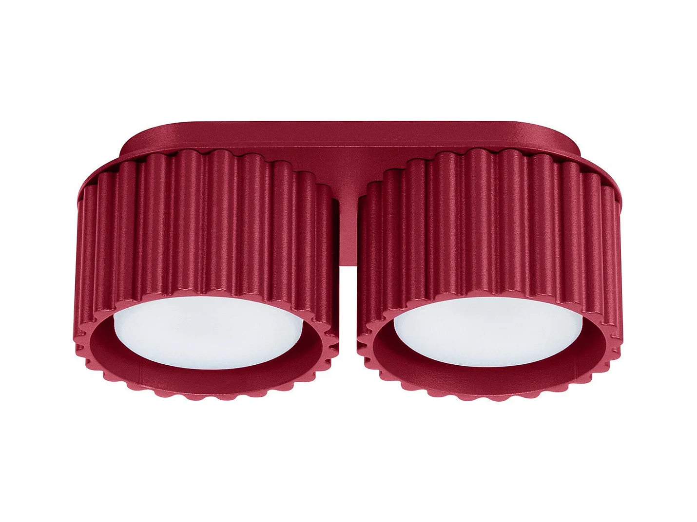 Plafonnier Aurélis 2 bordeaux Gx53