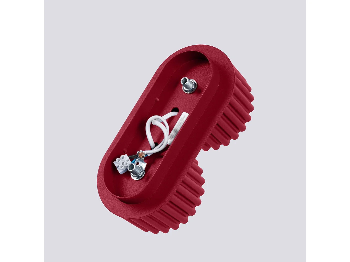 Plafonnier Aurélis 2 bordeaux Gx53