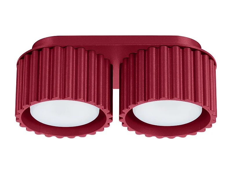 Plafonnier Aurélis 2 bordeaux Gx53