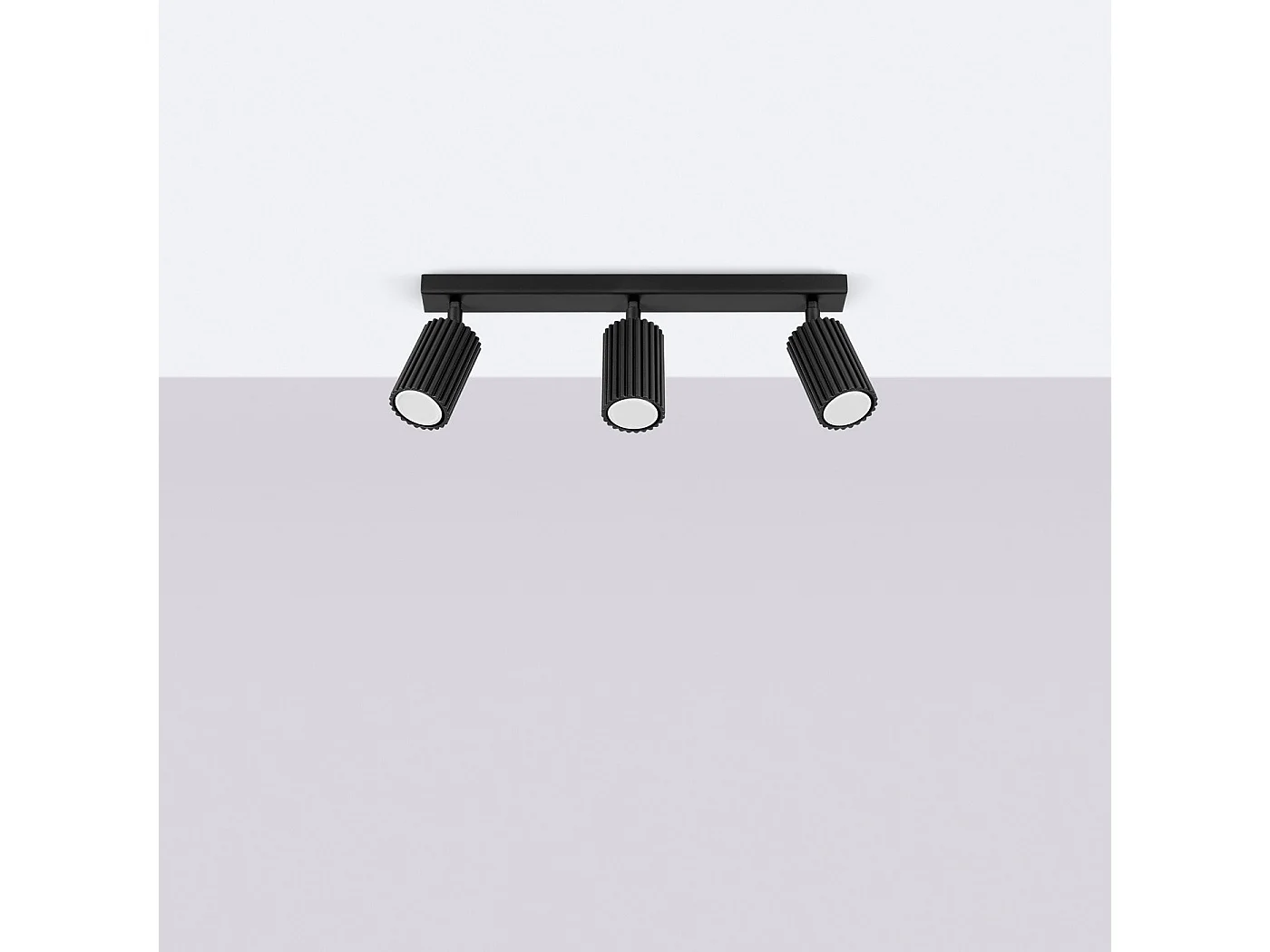 Plafonnier Onyx 3L noir