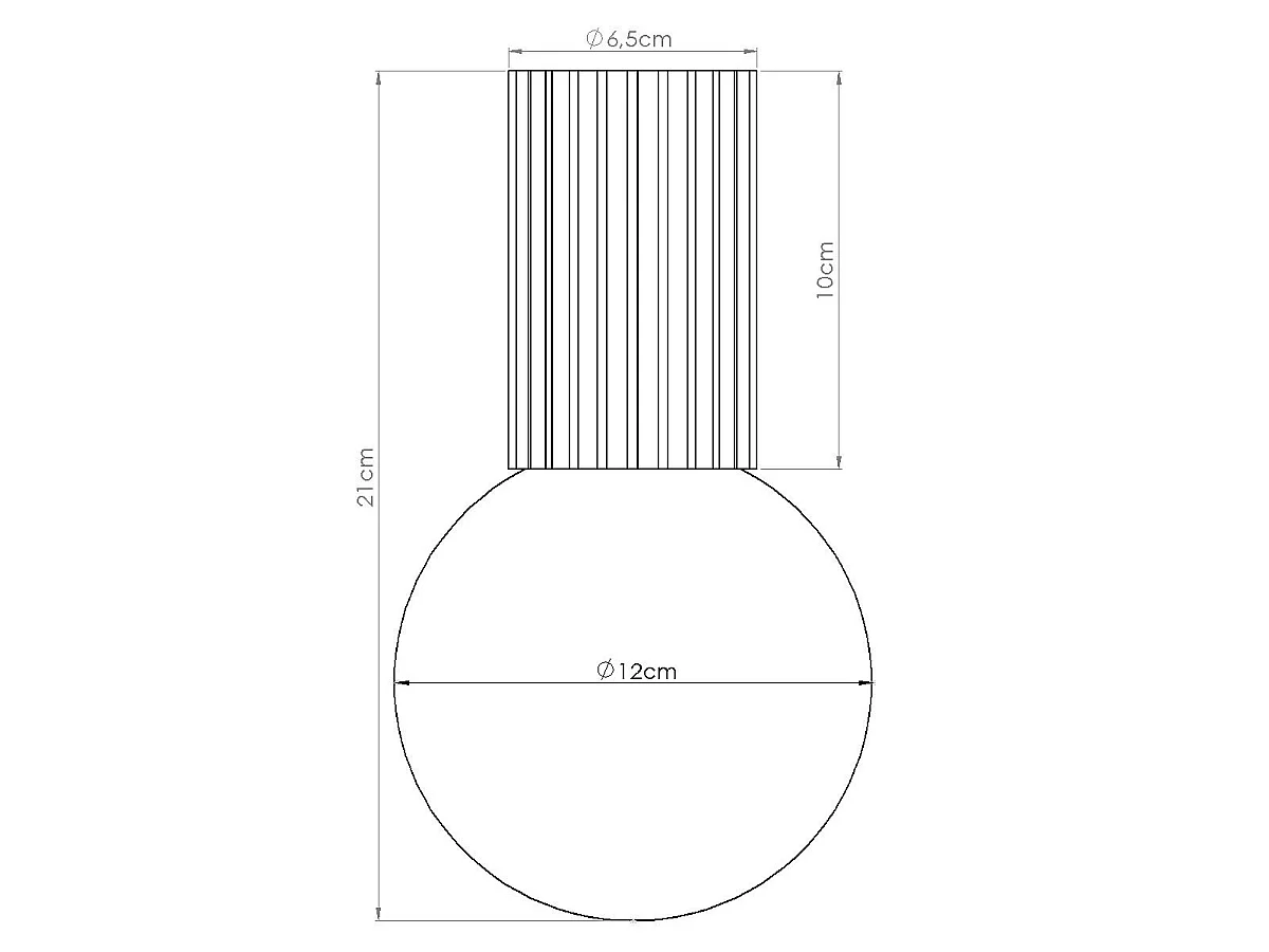 Plafonnier Orbis peach IP44