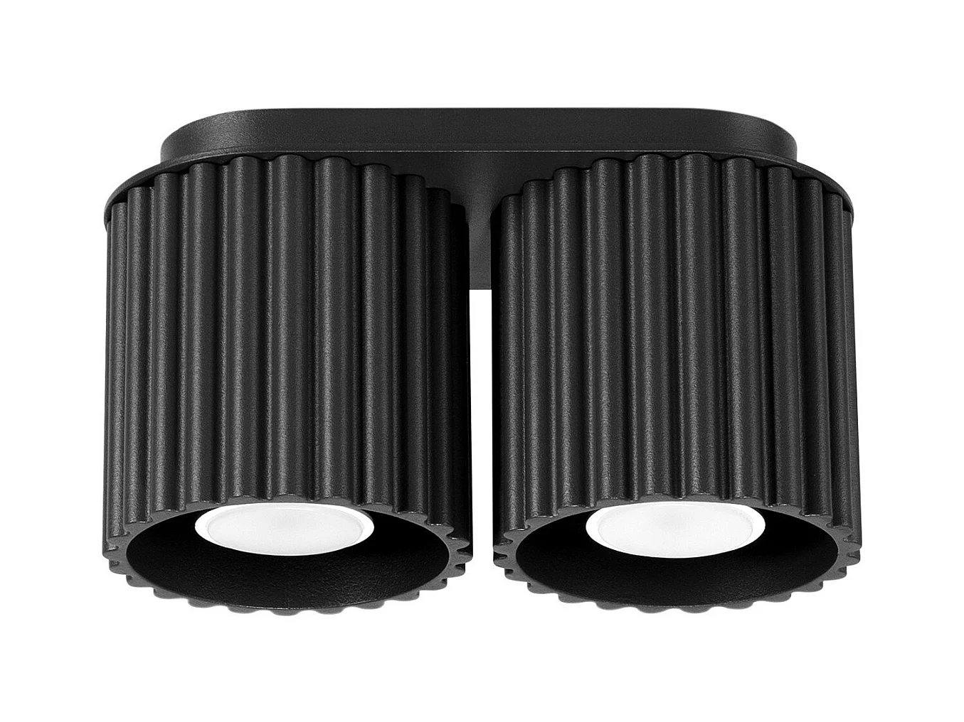 Plafonnier Aurélis 2 noir GU10