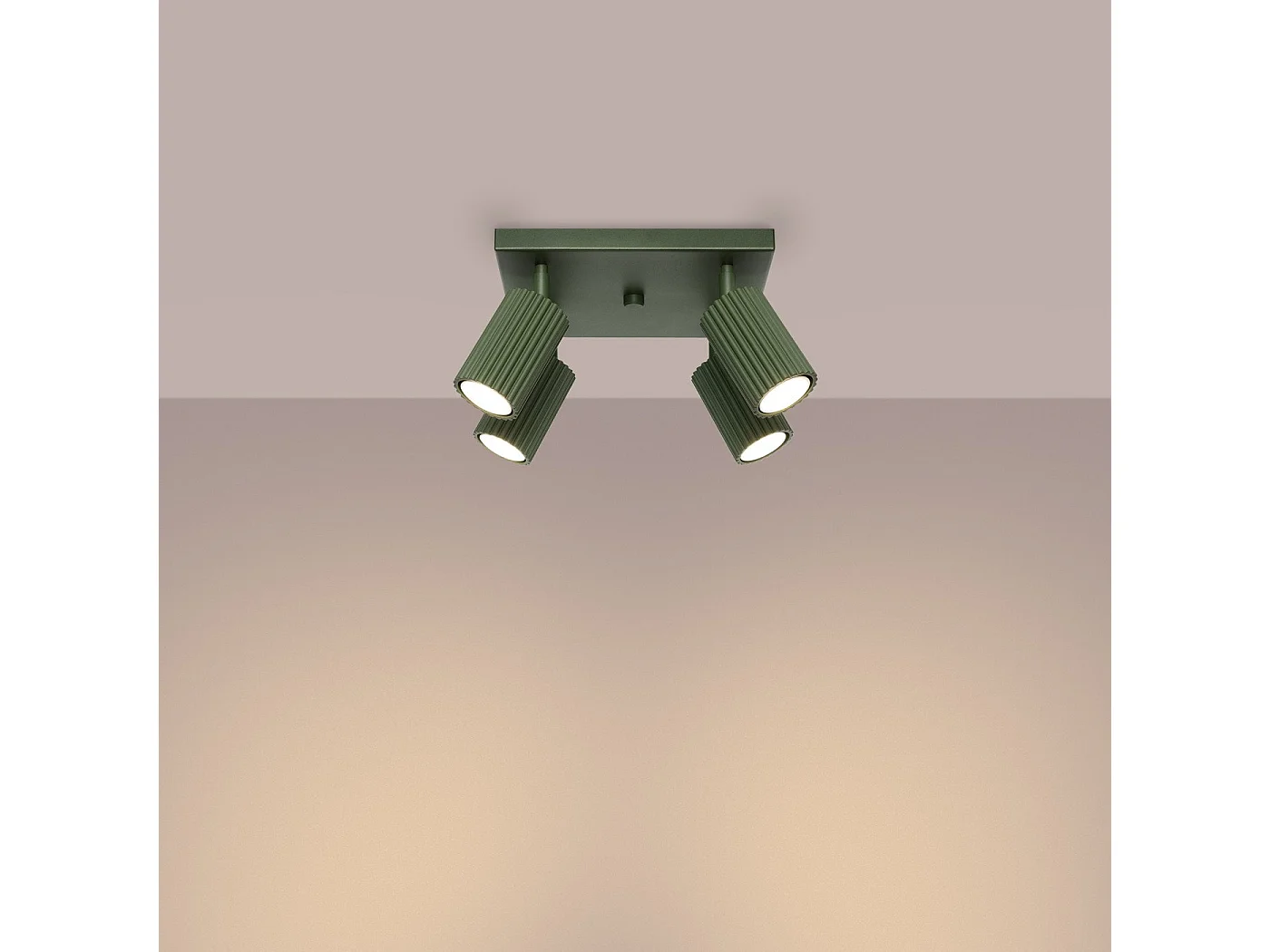 Plafonnier Onyx 4 vert olive