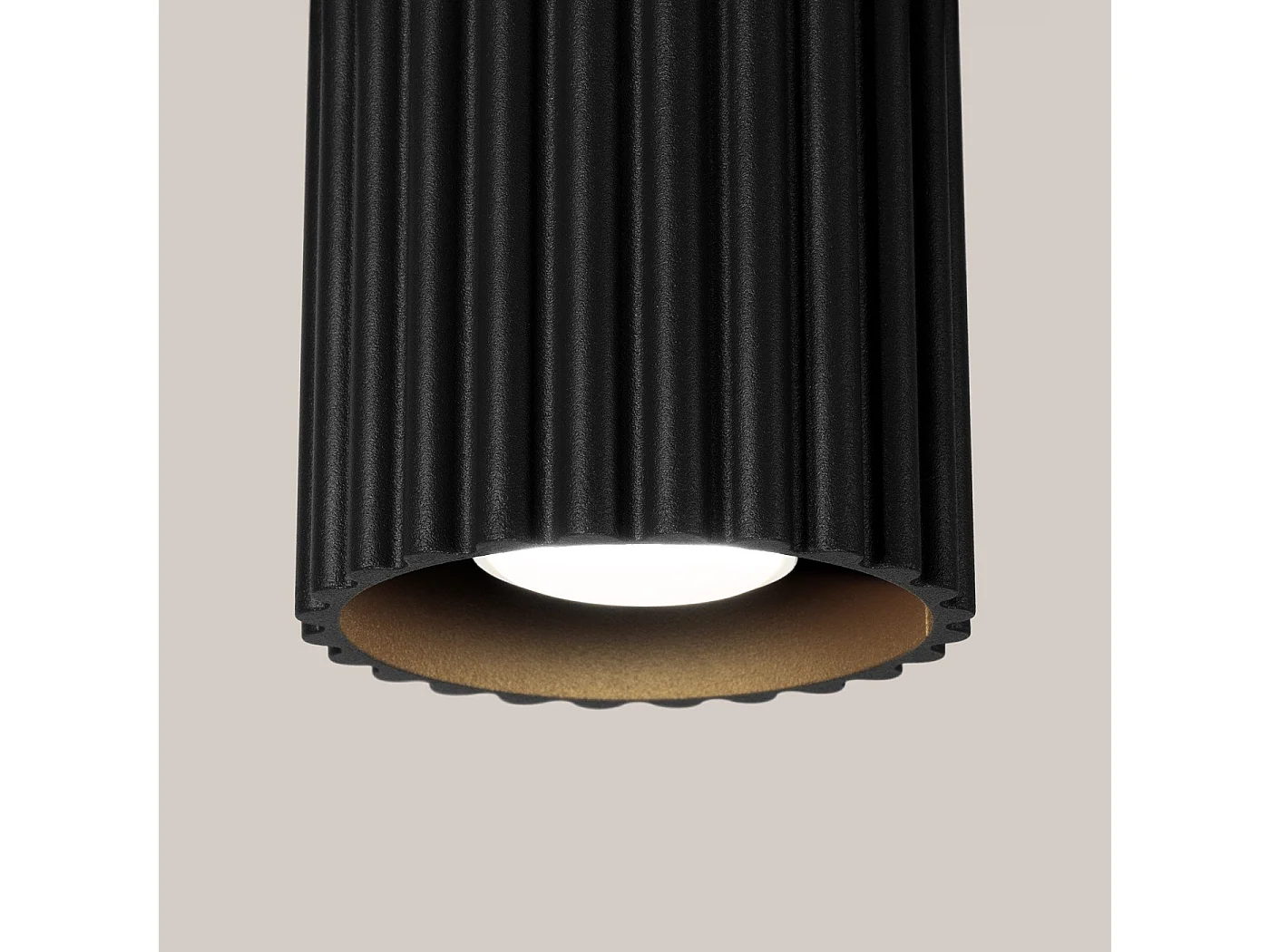 Plafonnier Aurélis 1 noir GU10