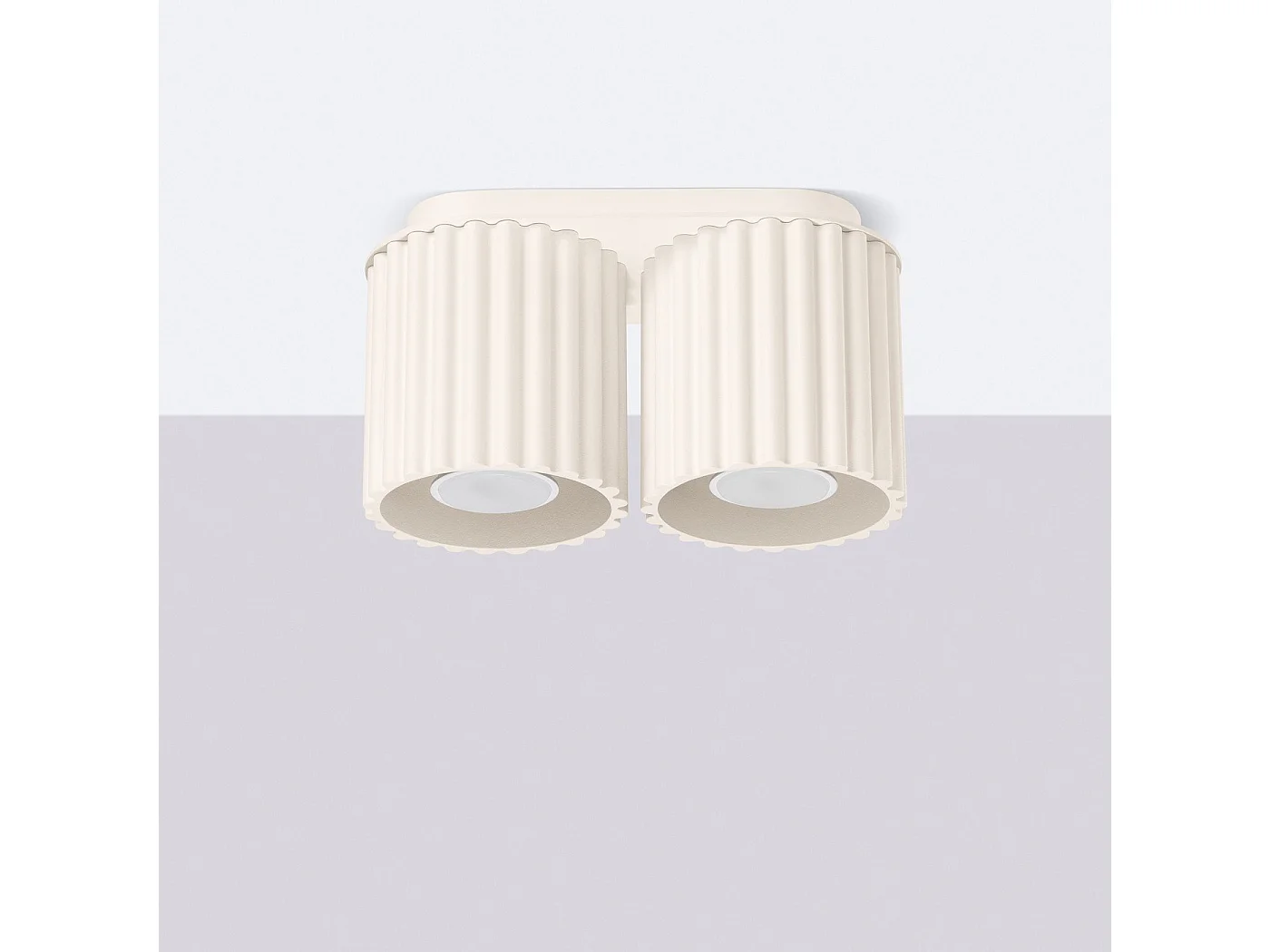 Plafonnier Aurélis 2 beige GU10