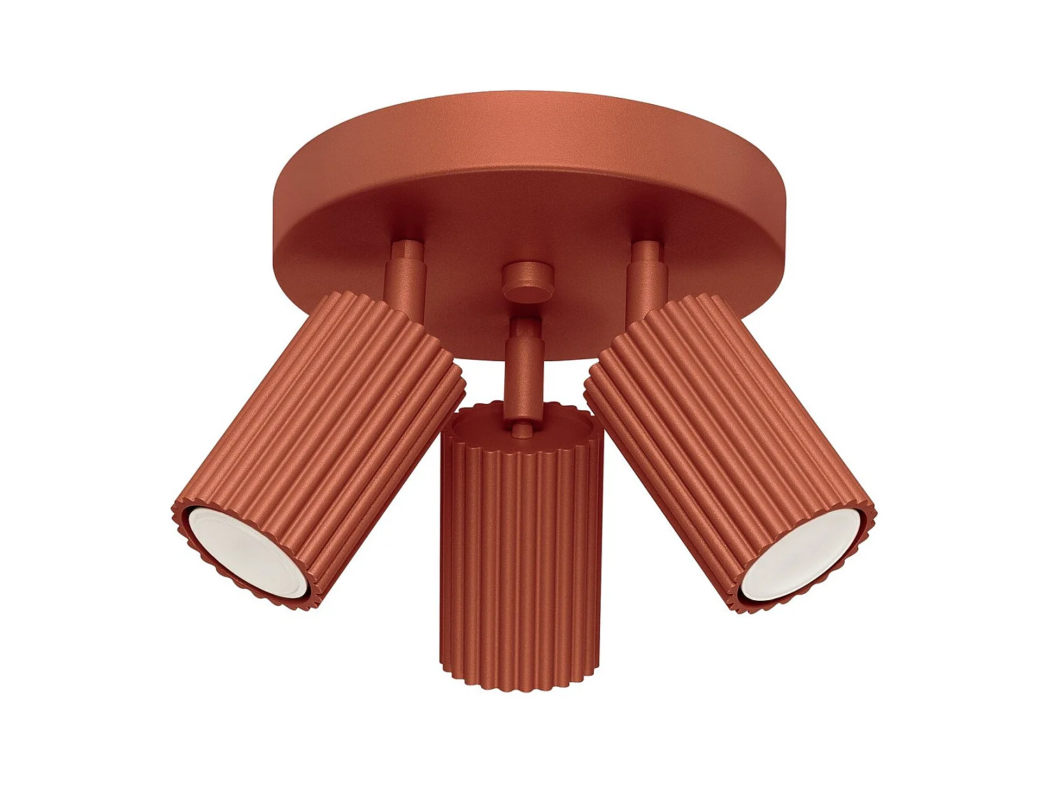 Plafonnier Onyx 3P rouge ocre