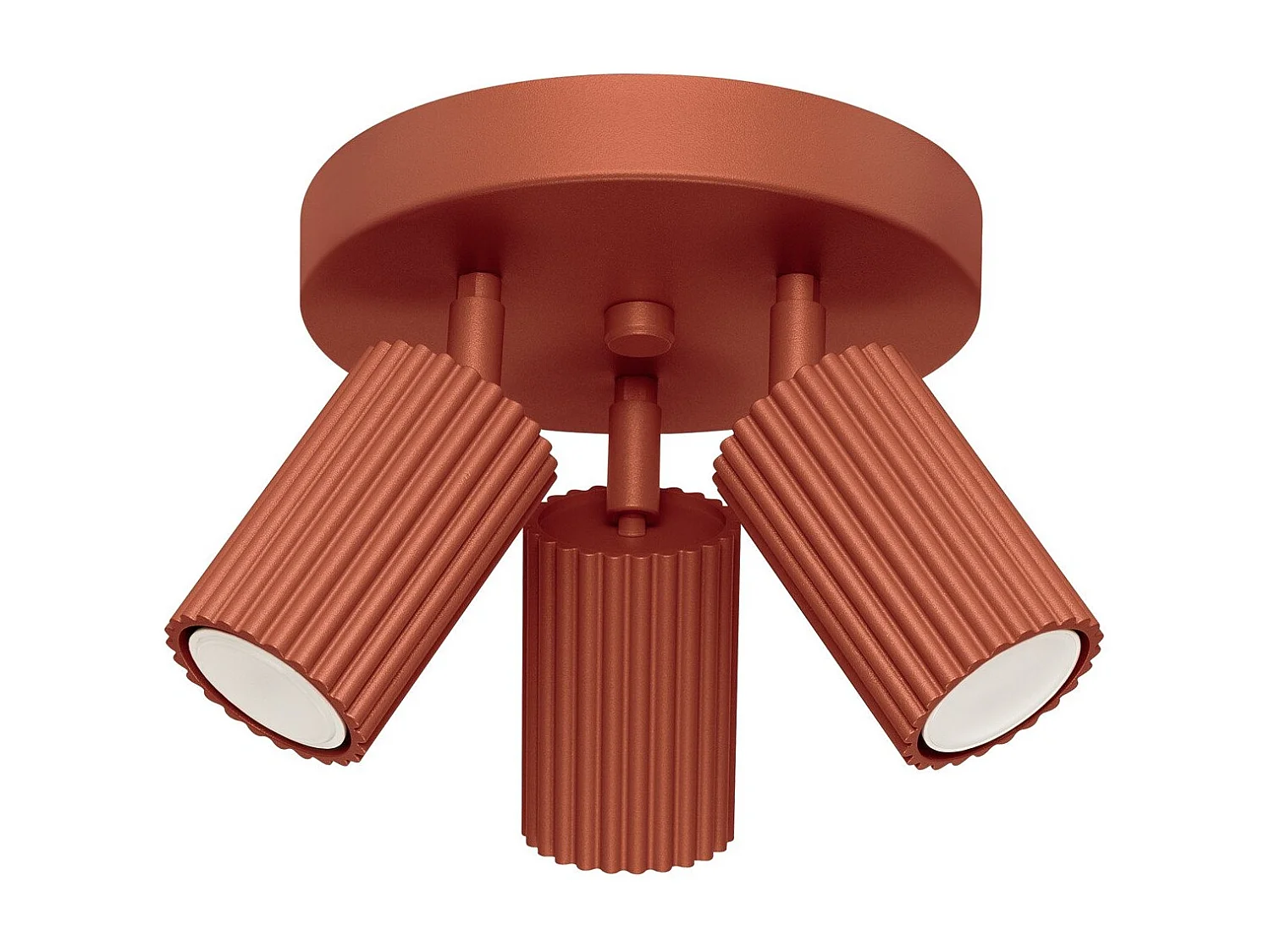 Plafonnier Onyx 3P rouge ocre