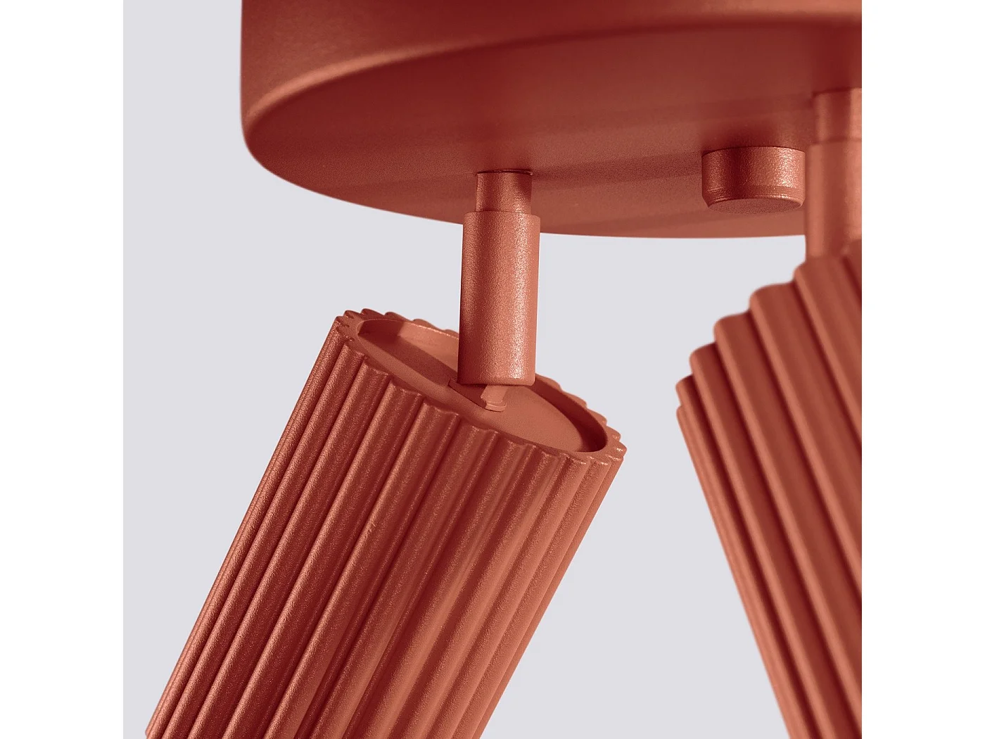 Plafonnier Onyx 3P rouge ocre