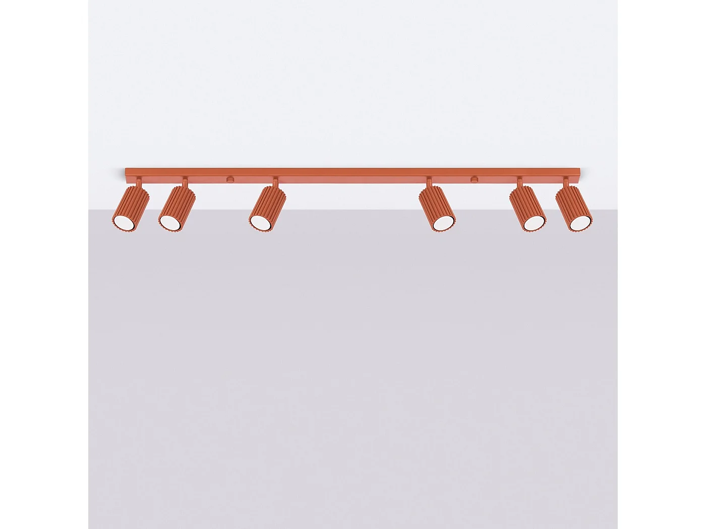 Plafonnier Onyx 6L rouge ocre