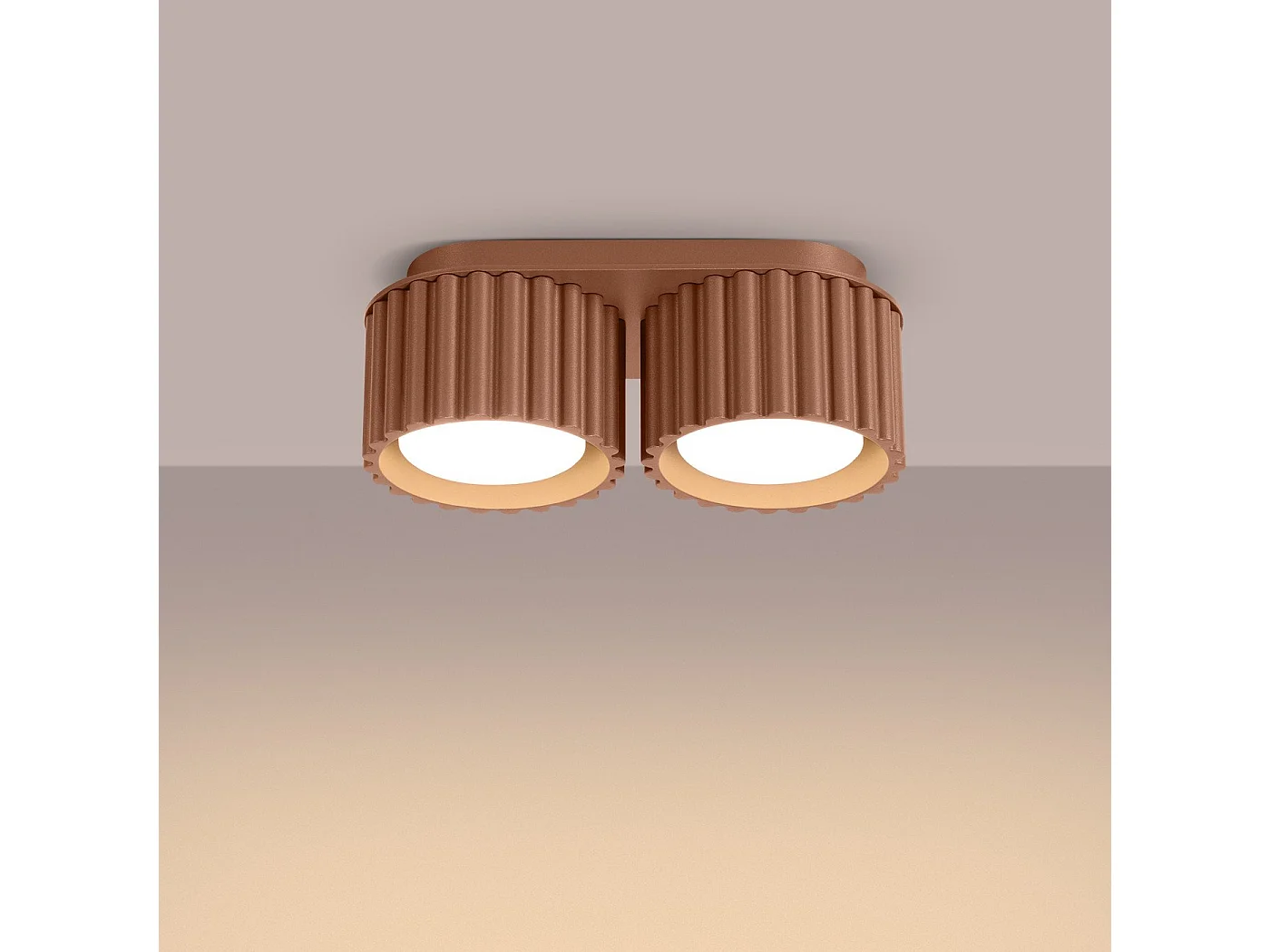 Plafonnier Aurélis 2 moka Gx53