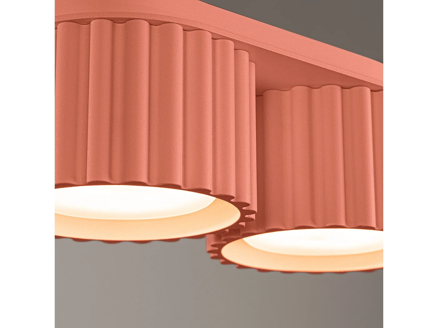 Plafonnier Aurélis 2 peach Gx53