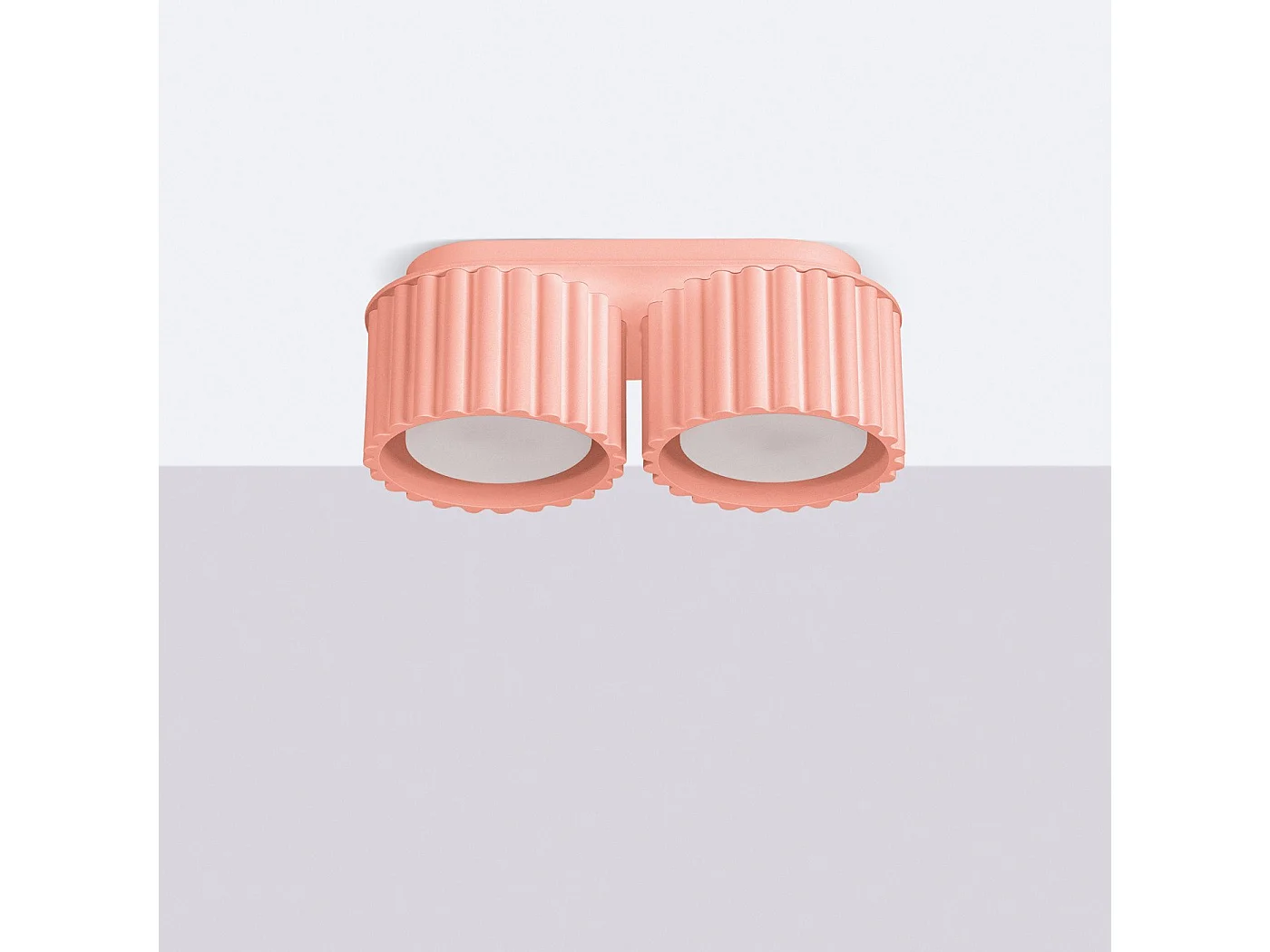 Plafonnier Aurélis 2 peach Gx53